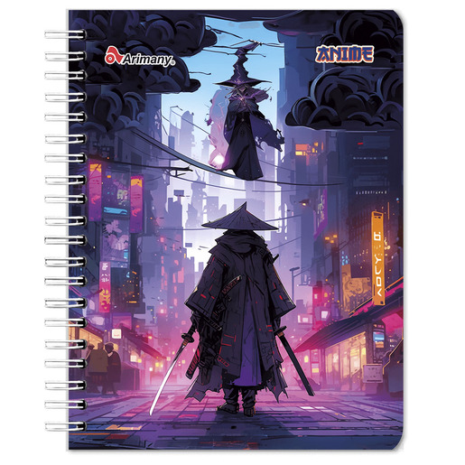 CUADERNO ESPIRAL ARIMANY ANIME LINEAS 200H (PASTA SEMI DURA)