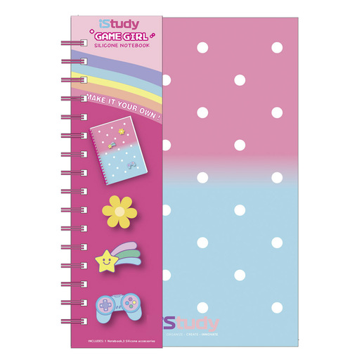 CUADERNO ESPIRAL ISTUDY A5 80H CONCEPTO GAMER GIRL