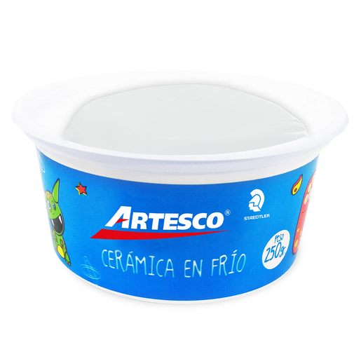 CERAMICA EN FRIO ARTESCO COLOR BLANCO 250 GRS 1U