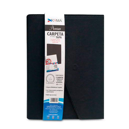 PLANEADOR CARPETA NEGRO KYMA