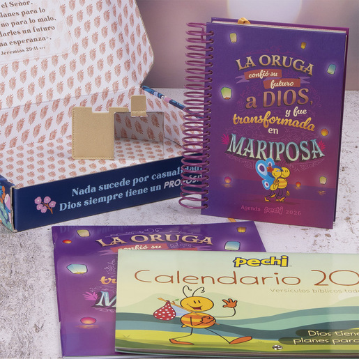 KIT AGENDA 2026 ESPIRAL MARIPOSA