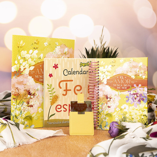 KIT AGENDA 2026 ESPIRAL AMOR AMARILLO