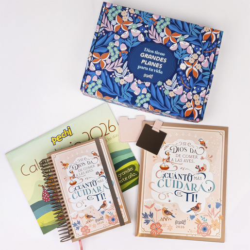 KIT AGENDA 2026 ESPIRAL PAJARITOS