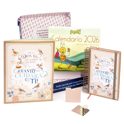 KIT AGENDA 2026 ESPIRAL PAJARITOS