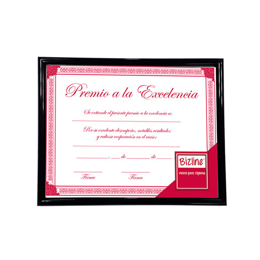 MARCO P/DIPLOMA DE MADERA TCARTA 8.5 X 11 NEGRO