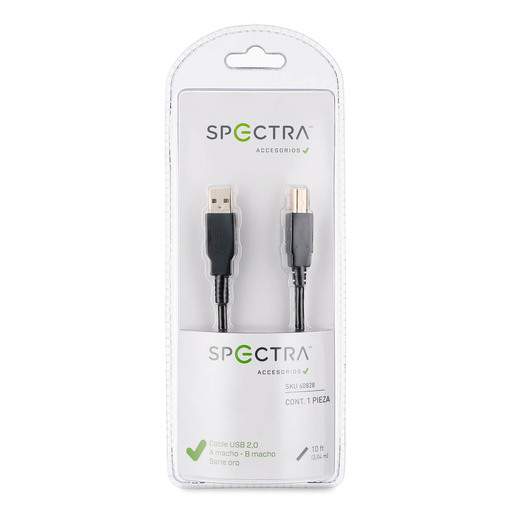 CABLE SPECTRA USB MACHO TIPO A A USB MACHO TIPO A 53617