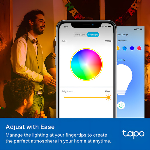 BOMBILLA INTELIGENTE WI-FI TAPO, MULTICOLOR