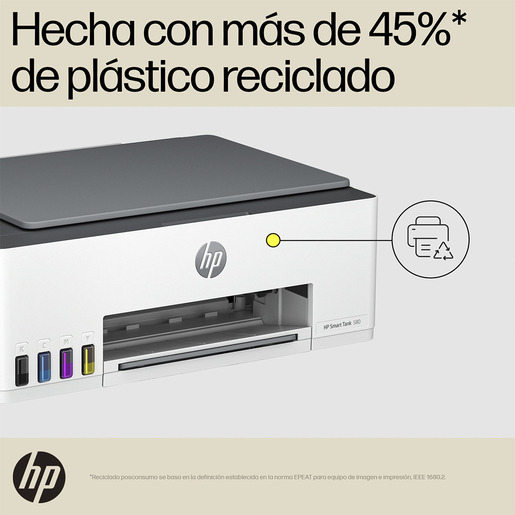 IMPRESORA MULTIFUNCIONAL HP 580 TANQUE DE TINTA (IMPRIME, COPIA Y ESCANEA)