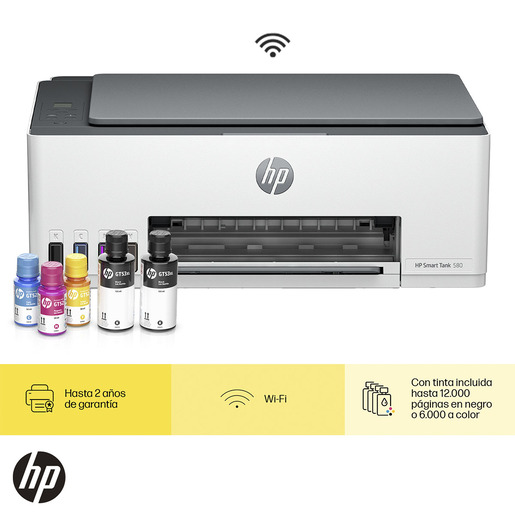 IMPRESORA MULTIFUNCIONAL HP 580 TANQUE DE TINTA (IMPRIME, COPIA Y ESCANEA)