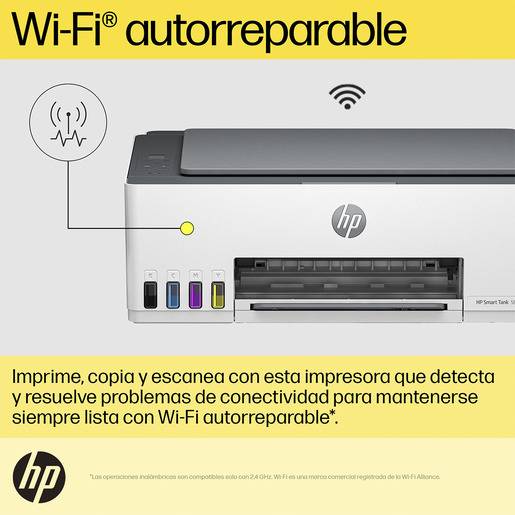 IMPRESORA MULTIFUNCIONAL HP 580 TANQUE DE TINTA (IMPRIME, COPIA Y ESCANEA)