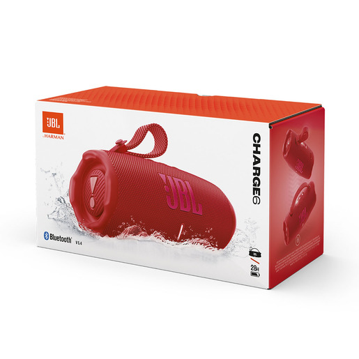 BOCINA JBL CHARGE 6 BLUETOOTH ROJO JBLCHARGE6REDAM