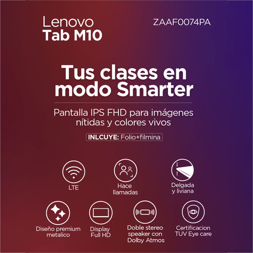 TABLET LENOVO M10 LTE 2GEN (ANDROID)