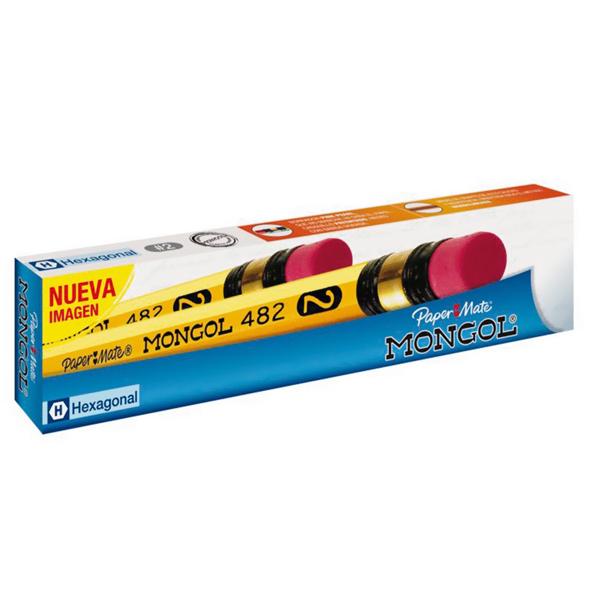 LAPIZ DE GRAFITO MONGOL HEXAGONAL 12U