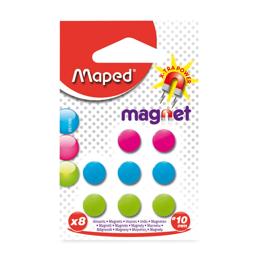 IMANES REDONDOS COLORES MAPED