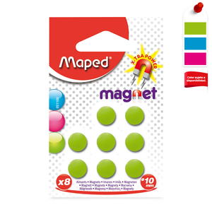 IMANES REDONDOS COLORES MAPED