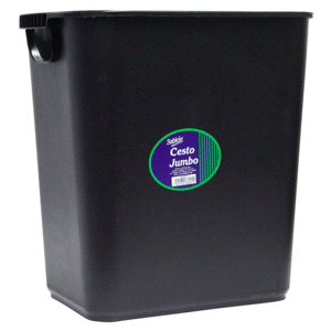 BASURERO MEDIANO 23 LT NEGRO BASURERO MEDIANO 23 LT NEGRO