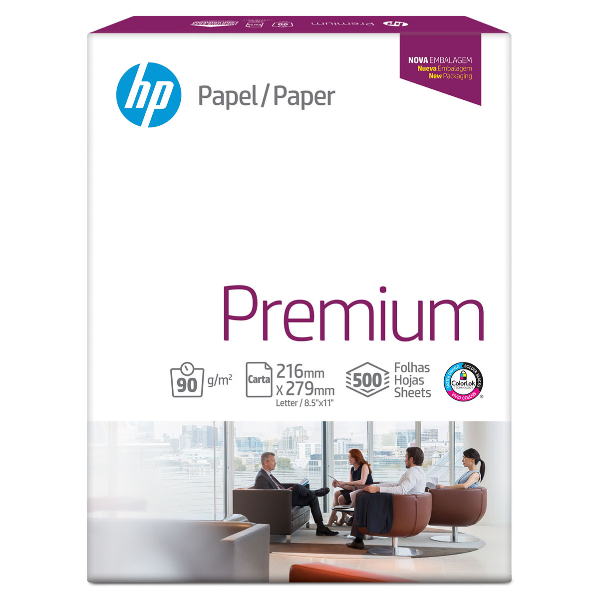 PAPEL HP LASER T/CARTA RESMA